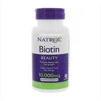 ราคา Natrol Biotin Hair Growth Support Pills 10000 Mcg 100 เม็ดจากอเมริกา (29122527378)