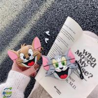 ราคา เคสหูฟังบลูทูธไร้สาย ซิลิโคนนิ่ม กันกระแทก ลายการ์ตูน Jerry Tom พร้อมแหวนขาตั้ง สําหรับ AirPods 1 2 3 Pro (22953890667)