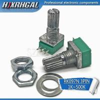 ราคา 5PCS 3-pin RK097N B5K B10K B20K B50K B100K single key potentiometer เสียง potentiometer 15 มม.5K 10K 20K 50K 100K (52260111917)