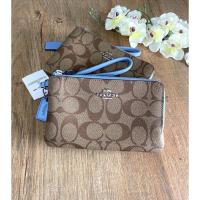 ราคา coachF87591กระเป๋าคล้องมือ2ซิปS (10995361927)