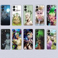 ราคา สําหรับ Xiaomi Redmi หมายเหตุ 11S 11T 11E Pro Plus 12R 12S 12 Dr.STONE เคสโทรศัพท์ TPU สีดํานุ่ม (45960315983)