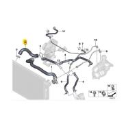 ราคา ท่อน้ำท่อนบนด้านขวา(No.2) BMW X1 F48 18i, Mini F54/F55/F56/F57/F60 เครื่อง B48 (42851315168)