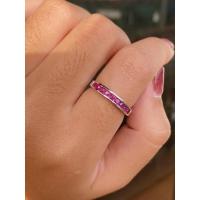 ราคา แหวนทับทิม ฝังล็อก พลอยทับทิมเผาเก่า ตัวเรือนเงินแท้ (7151768617)
