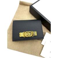 ราคา พร้อมส่งในไทย ของแท้ 100 % กระเป๋าสตางค์ Gucci Double G Card Case Wallet with Snakeskin Detail (40930716020)