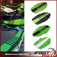 ราคา For Kawasaki Black/Green Motocross MX Ribbed Traction Seat Cover Pad for KX85 KX112 KX100 KX65 KXF4 (40578577637)