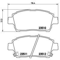 ราคา ผ้าดิสเบรคหน้า TOYOTA ALTIS LIMO 2001-2007 VIOS YARIS J E G S 1.3 1.5 2003-2007 CELICA ZZT231 BB (2661997615)