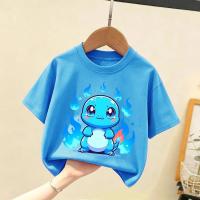 ราคา [มีสินค้า] เสื้อผ้าเด็กโปเกมอน เสื้อยืดแขนสั้นลายปิกาจู มิวทู บัลบาเซอร์ สควิร์เทิล สำหรับเด็กชายและเด็กหญิง ลายการ์ตูนน (43131327668)