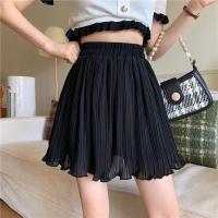 ราคา กระโปรงพลีทสั้น ผ้าชีฟองมีซับในกางเกง (23251090299)