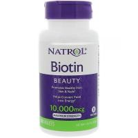 ราคา Natrol, Biotin ผมหนา ผมยาวเร็ว ผมแข็งแรง บำรุงเล็บ 10,000 mcg จำนวน 100 Tablets (1467440115)