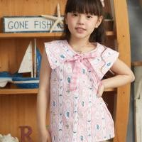 ราคา Chelsee เสื้อยืดคอปก ติดกระดุม ลายหมี ดอกไม้ แขนกุด ผ้า 100%Cotton เด็กผู้หญิง อายุ 1.5-10 ปี เสื้อผ้าเด็กโต รุ่น 238191 (42070315097)
