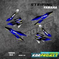 ราคา XRIDE 110 striping XRIDE 110 YAMAHA สติ๊กเกอร์มอเตอร์ไซค์ variation Racing X-4 สติ๊กเกอร์ (54309018761)