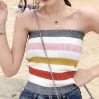ราคา เสื้อเกาะอกไหมพรม สีรุ้ง (1422299134)