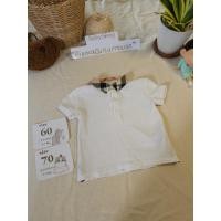 ราคา เสื้อโปโลสีขาวคอปกแบรนด์ Burberry รหัสT8614 ส่งต่อเสื้อผ้าเด็กแบรนด์ญี่ปุ่นมือสอง (26341179359)
