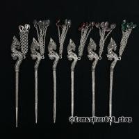 ราคา ปิ่นปักผมสีรมดำ หัวปิ่นลายหัวพญานาค สินค้าพร้อมจัดส่งจากประเทศไทย (22650650137)