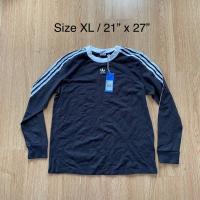 ราคา เสื้อยืด แขนยาว Adidas 3 แบบ Stripes ของแท้ ใหม่พร้อมป้าย (29011462113)
