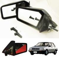 ราคา (1คู่) กระจกมองข้าง NISSAN SUNNY นิสสัน ซันนี่ 85- 87 โฉมที่2 รุ่นปรับมือ สีดำ 1985-1987 ข้างซ้าย ข้าง NISSAN SUNNY B11 (24196417601)