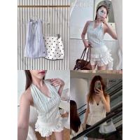ราคา New Banie Topคล้องคอลายริ้ว ᗷᑌᗷᗷᒪE (42557411305)