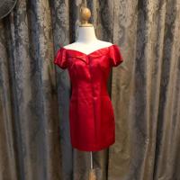 ราคา ชุดราตรีสั้น สีแดงสด (2289739840)
