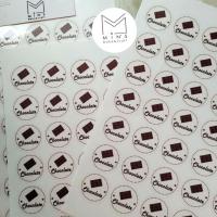 ราคา (70ดวง)สติ๊กเกอร์ติดถุงขนม สติกเกอร์รสชาติ ชอคโกแลต chocolate สติ๊กเกอร์แปะถุงขนม กันน้ำ (10054654185)