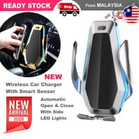 ราคา P10 Smart Sensor Wireless Car Charger อัตโนมัติ 10W Qi Wireless Air Vent Clamping Mount Holder (20389100237)