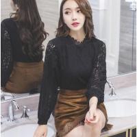 ราคา [Sale ล้างสต็อค] เสื้อลูกไม้สวยๆ แฟชั่นเกาหลี สีขาว แขนยาว เสื้อลายลูกไม้ลายสมัยใหม่ เก๋ๆ (155779838)