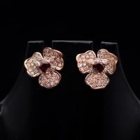 ราคา ต่างหูพลอยโกเมน( Garnet) สีแดง ล้อมเพชร CZ ตัวเรือนเงินแท้ 92.5 % ชุบพิ้งโกล์ พลอยแท้จากประเทศไทย สินค้ามีใบรับประกัน (22878343899)