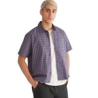 ราคา KEMEJA Aeropostale เสื้อเชิ้ตลายสก๊อตไมโครลายสก๊อตแขนสั้น (46603789845)
