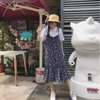 ราคา ชุดเซต เสื้อแขนสั้น+เอี๊ยมกระโปรงตัวยาว พร้อมส่ง (993850196)