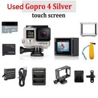 ราคา กล้องวิดีโอ GoPro HERO 4 Silver สำหรับ Vlog 4K กล้องแอคชั่น Go Pro 4 Black 3 มือสอง (22322634919)