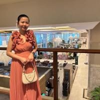 ราคา ชุดเดรสใส่ออกงานสีโอรส (42929508493)