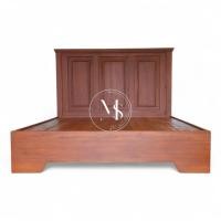 ราคา ส่งฟรี+ติดตั้งฟรีเตียงนอนไม้สักทองแก่ สไตล์ยุโรป (2304855620)