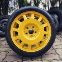 ราคา Honda Integra Type R DC5 ล้ออะไหล่ OEM 17" แท้! ทำสีดำปัดเงา สภาพสวย (Spare Wheel Aluminum) (52053071886)