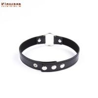 ราคา [Kloware] สร้อยคอโชคเกอร์หนัง PU ปลอกคอโซ่ Goth Punk Rock O-Ring สร้อยคอ (42456134122)