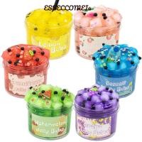 ราคา ESSECCOMEI4 Jelly Cube Slime, Non-Sticky 300ml/70ml Slime Kit, ผลไม้นุ่ม Crunchy ความเครียดบรรเทา Glitter คริสตัล Slime Party Favor ของขวัญ (43881381860)