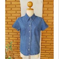 ราคา เสื้อเชิ้ตยีนส์แขนสั้น Gap (1158200565)