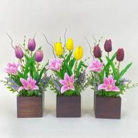 ราคา กระถางดอกไม้ปลอม ดอกไม้ปลอมขนาดเล็ก ดอกไม้ตกแต่งบ้าน (24275147446)