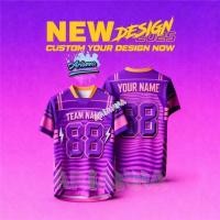 ราคา AriannaFree Custom ชื่อและหมายเลข2026 NFL Edition Jersey Baju Tshirt Lelaki Lengan Pendek Retro Collar Full Sublimation Microfiber Jersi Viral Unisex Teamwear Ootd รหัส:131 (57355029234)