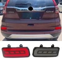 ราคา Car LED Bumper Reflector Lights Tail light For Honda CRV CR-V 2015 2016 Brake light Rear Fog Lamp (55805628552)