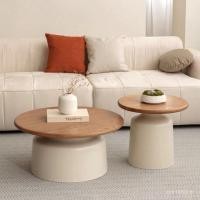 ราคา Simple Coffee Table Craft Small Apartment Round B & Apartment Iron Household Cream Coffee Table Dormy Net Style Living Red Horse AWAJ (42329926697)
