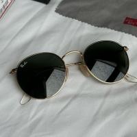 ราคา แว่นกันแดด Rayban round metal size 50 มือสอง สภาพกริบ 99% (40900889216)