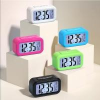 ราคา นาฬิกาตั้งโต๊ะ นาฬิกาปลุกตั้งโต๊ะเรืองแสง LCD Clock NO. 1019 (1465676802)