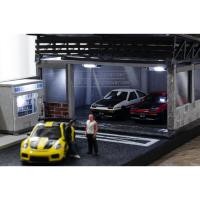 ราคา 1/64 diorama ฉากโรงจอด มีไฟเพดาน ใส่ถ่าน กระดุม CR2032 (28235685562)