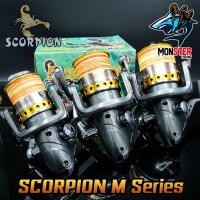 ราคา รอกสปินนิ่ง รอกตกปลา สกอเปี้ยน SCORPION M Series M3000/M4000/M5000 ( GRAY-GOLD ) (6447609757)