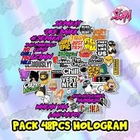 ราคา HOLOGRAM STICKER PACK 48 สติ๊กเกอร์ THAT ARE VIRALL, THE LATEST, COOL, STICKER PACK CONTAINS 48 ชิ้น (47460586105)