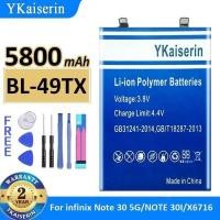 ราคา Stable 5800mAh BL-49TX Safe Mobile Phone Battery For Infinix Note 30 5G Note 30I X6716 (45703177210)