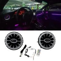 ราคา 2PCS รถ LED คอนโซลด้านหน้าเครื่องปรับอากาศเปลี่ยน AC Vent Turbo Outlet สําหรับ Subaru BRZ 2012-2020 สําหรับ Toyota 86 GT86 2012-2020 (52309745545)