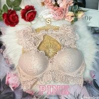 ราคา PINK Victoria’s Secret ใหม่มาก กริ้บ S ฟองกลาง 32C 32D 34A 34B ป้ายตัด (26727589235)