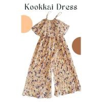 ราคา เดรสสายเดี่ยว ลายดอก สีชมพูโอรส งานป้าย Kookkai (29579740079)