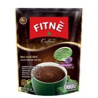 ราคา Fitne coffee instant mix with fiber ฟิตเน่ กาแฟดีลักซ์ ผสมใยอาหาร บรรจุ10ซองfl (28300969084)
