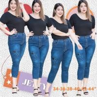 ราคา กางเกงยีนส์ยืด กางเกงทรงขาเดฟ SKINNY 34-44" zara กางเกงยีนส์ 8 ส่วน ไซส์ใหญ่ เอวสูง ยีนส์ยืดใส่สบายจร้า (16512767856)